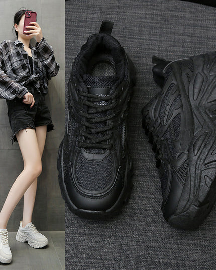 Women's Thick Bottom Breathable White Shoes