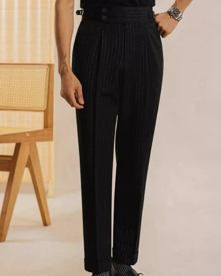Italian Naples High-waisted Trousers Men