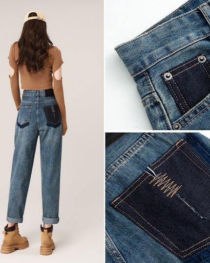 Autumn And Winter High Waist Harem Jeans Women