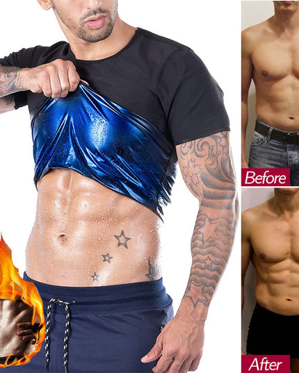 Beer Belly Corset Round Neck Fitness Short Sleeve