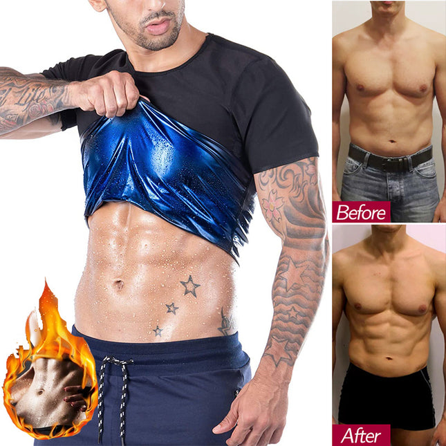 Beer Belly Corset Round Neck Fitness Short Sleeve