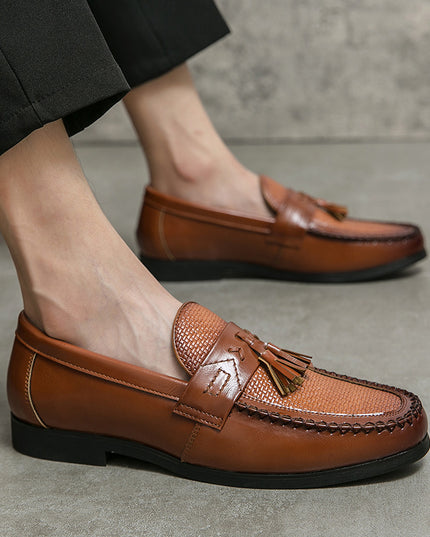 New Men's Casual Slip-on Leather Shoes