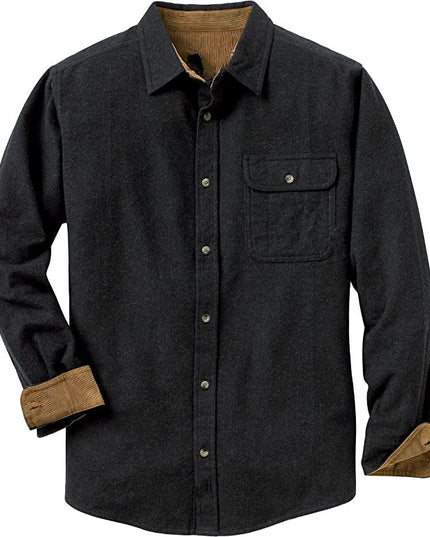 European And American Spring And Autumn Single-breasted Plaid Shirt Long Sleeve Loose