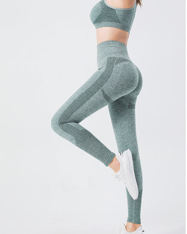 Women's High Waisted Leggings Are Breathable Elastic Shaping And Suitable For Running Yoga And Exercise