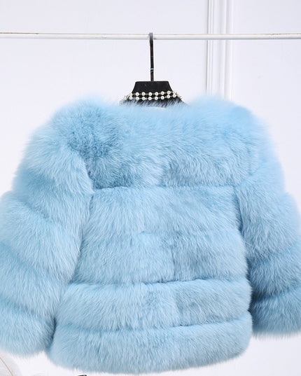 S-3XL Mink Coats Women Winter New Fashion FAUX Fur Coat Elegant Thick Warm Outerwear Fake Fur Jacket Chaquetas Mujer