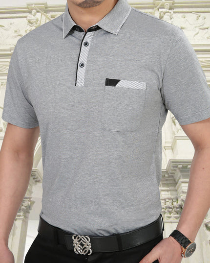 Summer Middle Aged Men's Short Sleeve T Shirt