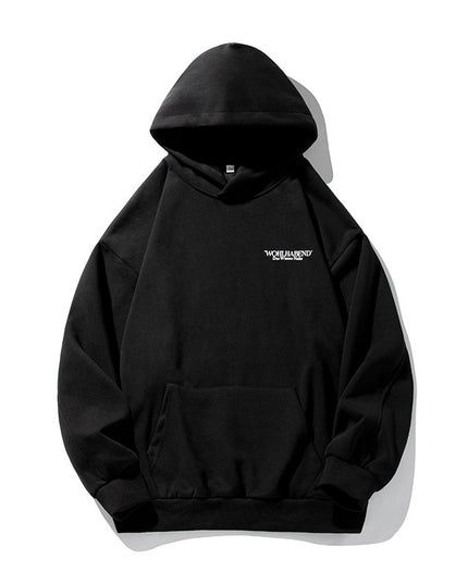 American Retro Hooded Sweater Men's Autumn Puff Print Coat