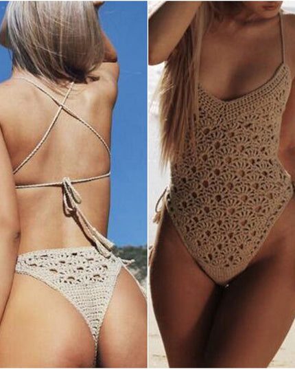 Hand-knitted swimsuit