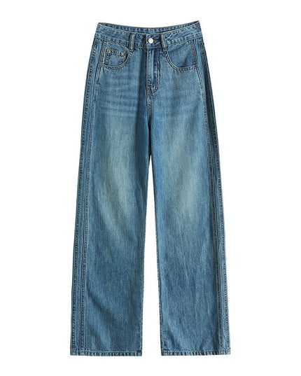 Fashion Women Loose Ice Silk Wide-leg Pants