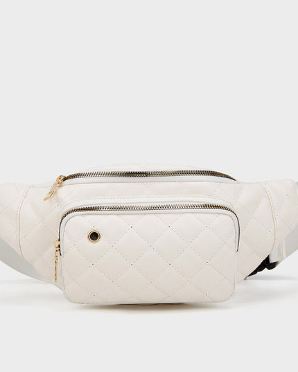 New Women's Fashion Embroidered Crossbody Bag Casual Rhombus Pu Pocket