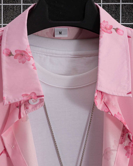 Digital Printing Floral Short Sleeve Shirt