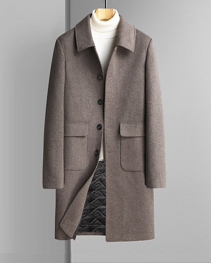 Wool Korean Style Casual Winter Thickened Velvet Woolen Coat