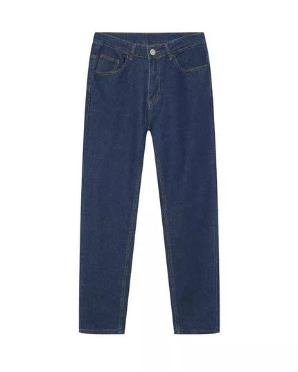 Stretch Denim Men's Pants Skinny Mid Waist