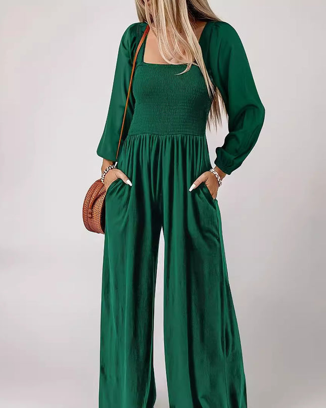 Women's Fashion Wide Leg Trousers Simple Commute Style