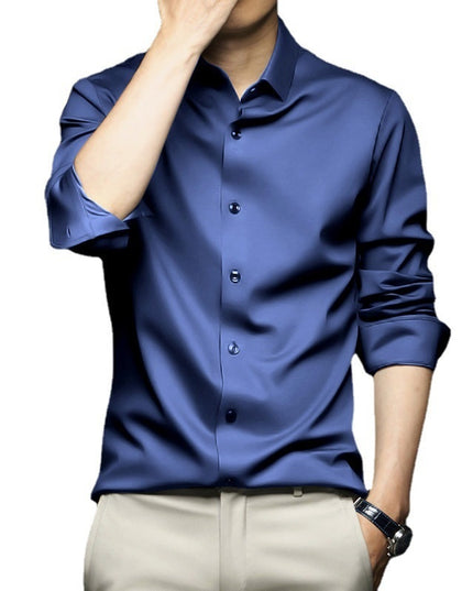 Long Sleeve Shirt Men's Anti-wrinkle Non-ironing Business Clothing Shirt