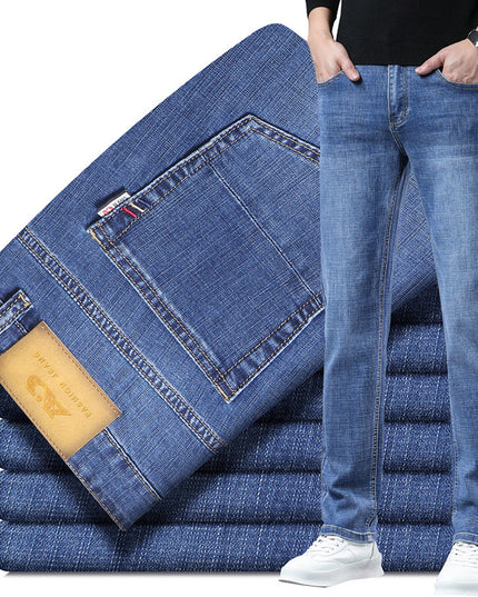 Men's Loose Straight Leg Summer Jeans