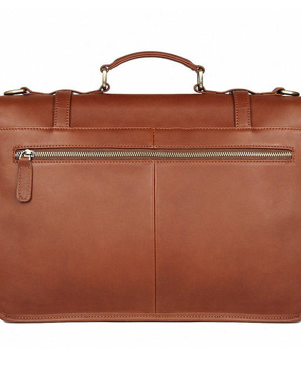 JMD Winter British Style First-Layer Cowhide Briefcase for Men | Premium Leather Office Handbag