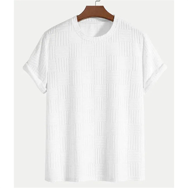Men's Solid Color Casual Short Sleeve