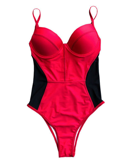 Mesh one-piece bikini