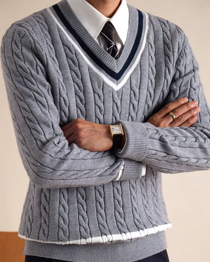 Men's College Style Casual Base Ride Thermal Head Cover Knitwear