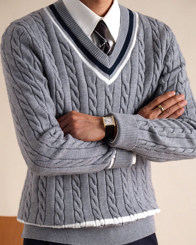 Men's College Style Casual Base Ride Thermal Head Cover Knitwear