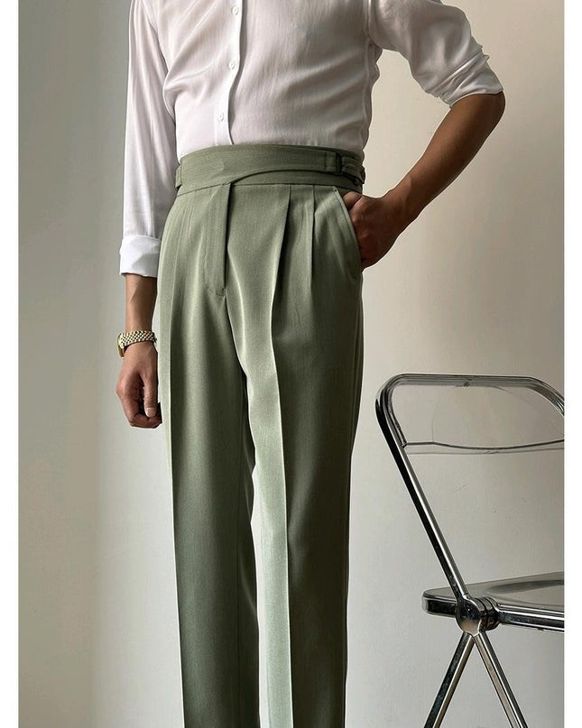 High Waist Slim Fit Business Casual Trousers