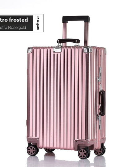 Aluminum Magnesium Luggage Password Trolley Case