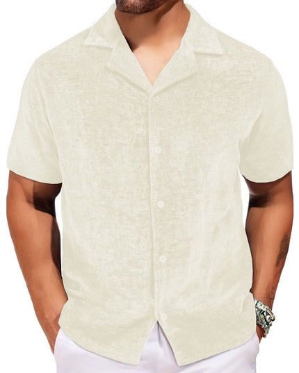 Men's Loose Trendy Short-sleeved Shirt