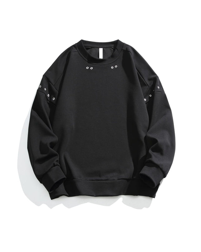 Fashion American Retro Patchwork Sweater Men