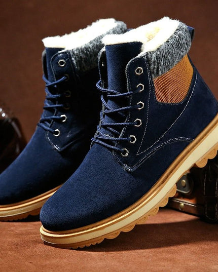 Men's Waterproof Padded High Top Martin Boots