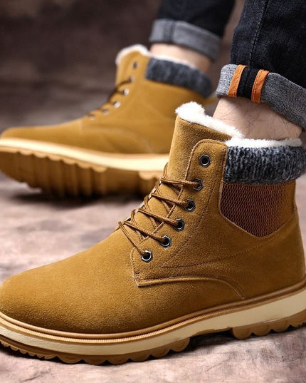 Men's Waterproof Padded High Top Martin Boots