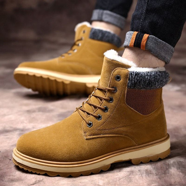 Men's Waterproof Padded High Top Martin Boots
