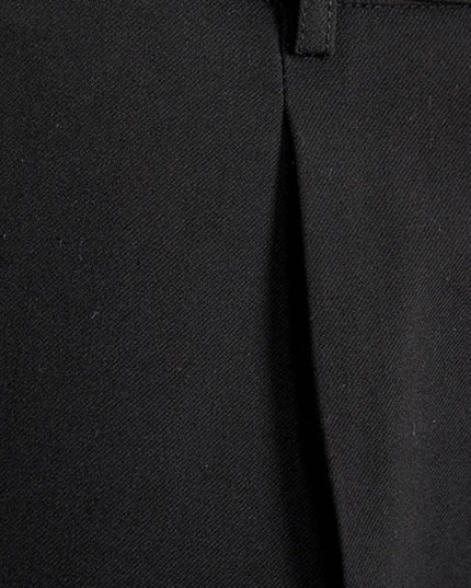 High Waist Baggy Straight Trousers Gentry Non-ironing Trousers