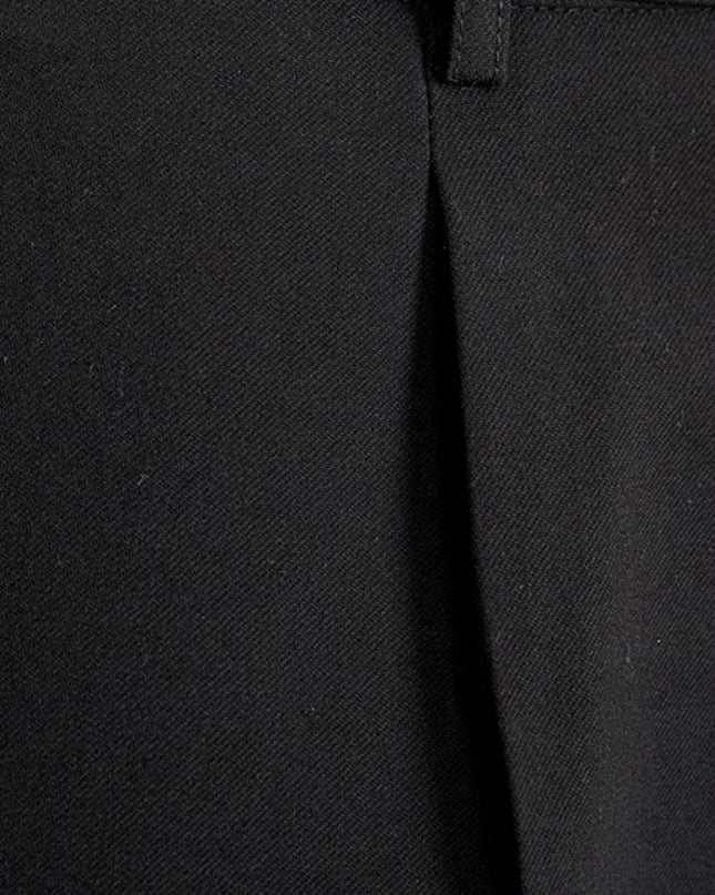 High Waist Baggy Straight Trousers Gentry Non-ironing Trousers