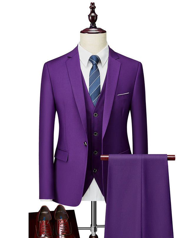 Business Casual Men's Korean Slim Suit