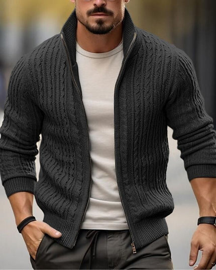Men's Thickened Casual Stand Collar Thick Sweater