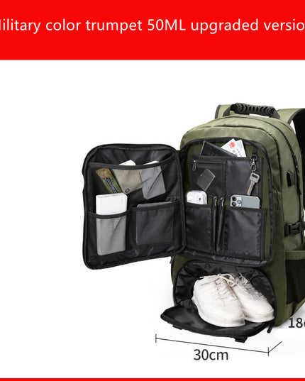 Extra Large Travel Bag Men's Outdoor Mountaineering Leisure Super Large Capacity Travel Shoulders