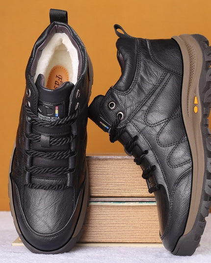 Plus Velvet Warmth Thick High-top Cotton Shoes