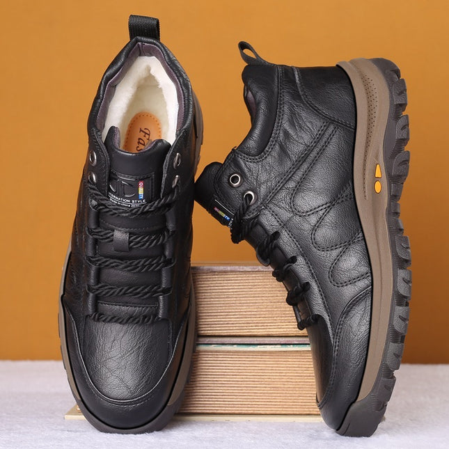 Plus Velvet Warmth Thick High-top Cotton Shoes