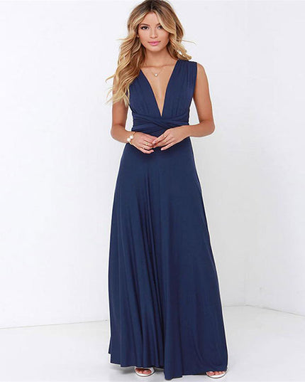 Women's Sexy Long Party Dress Club Floor-Length Summer Backless Bandage Maxi Dress Multiway Bridesmaids Boho Women Dress Vestidos