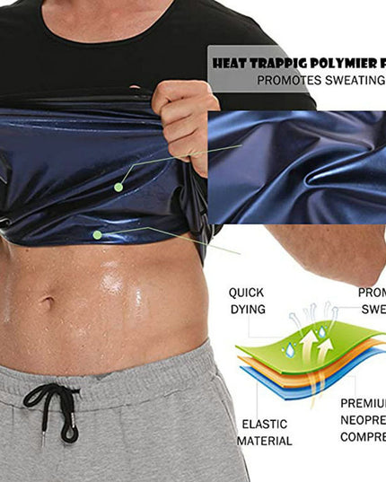 Sweat Suit Sports Fitness Corset Men