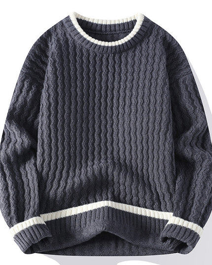 Round Neck Pullover Bottoming Shirt Loose And Warm Sweater