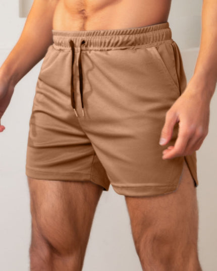 Men's Mesh Quick-drying Breathable Shorts Solid Color