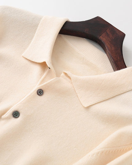 Men's Clothing Polo Collar Pullover Bottoming Shirt