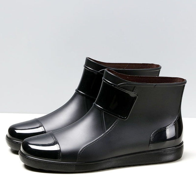 Men's Short Waterproof Plus Size Rain Boots