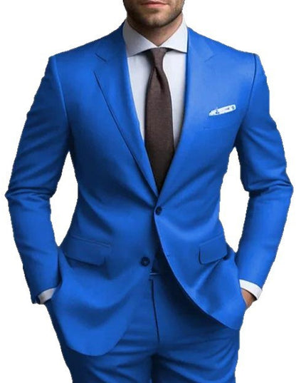 Business Casual Men's Fashion Suit Two-piece Suit