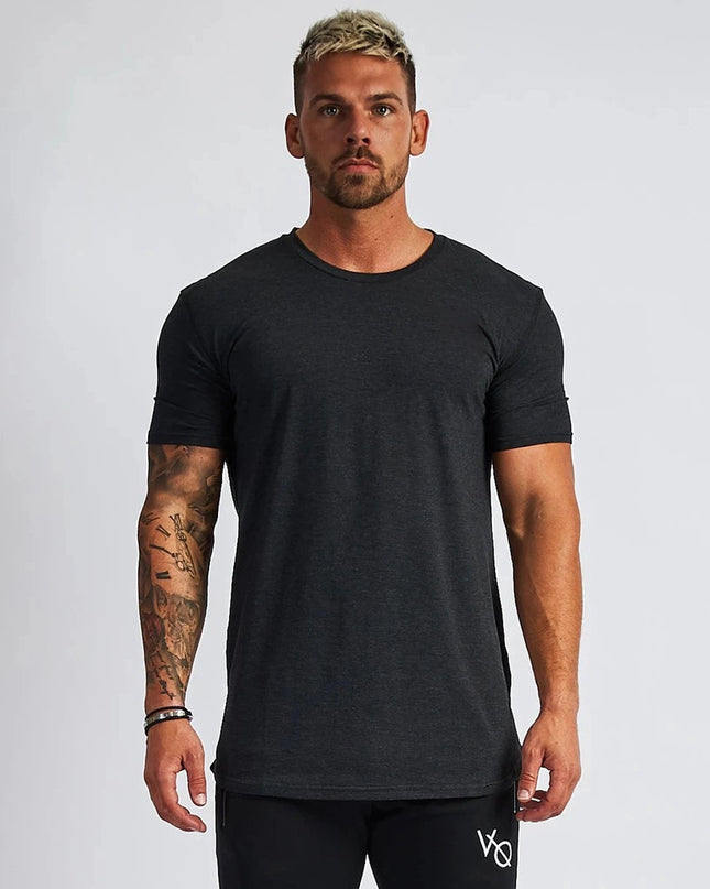 Men's Sports And Leisure Solid Color Light Board Short Sleeved