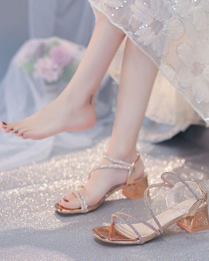 Fashion Personality Chunky Heel Sandals For Women