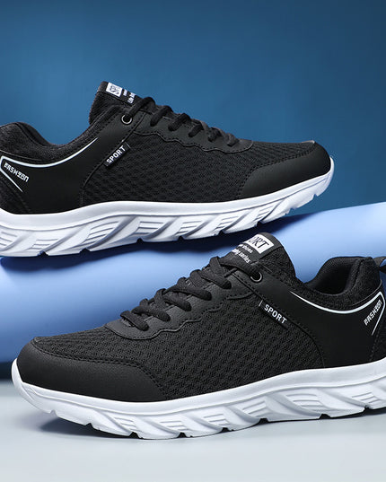 Sports Shoes Men's Shoes Mesh Casual Solid Soft Sole Large Size