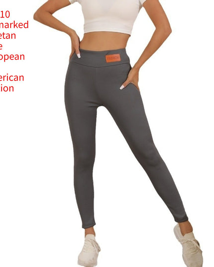 Cashmere Winter Wear High Waist Leggings For Women